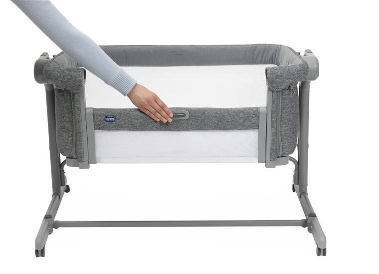 Chicco, Co-Sleeping Next2me, Magic Evo, patut atasabil, Dark Grey