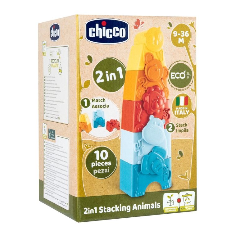 Chicco, ECO+, Puzzle si turn 2in1, animale