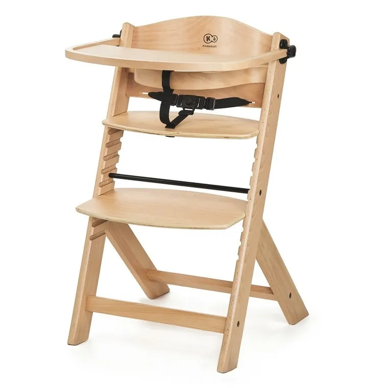 Kinderkraft, scaun de masa Enock + sezlongul Calmee, Grey