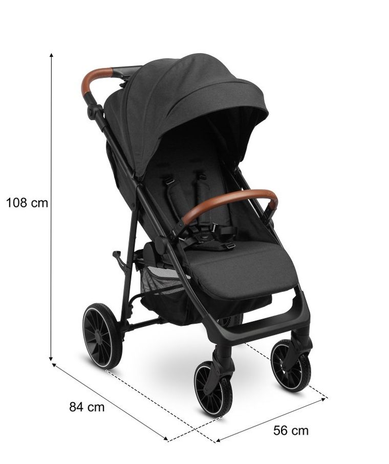 Caretero, Elma, carucior sport, Dark Grey