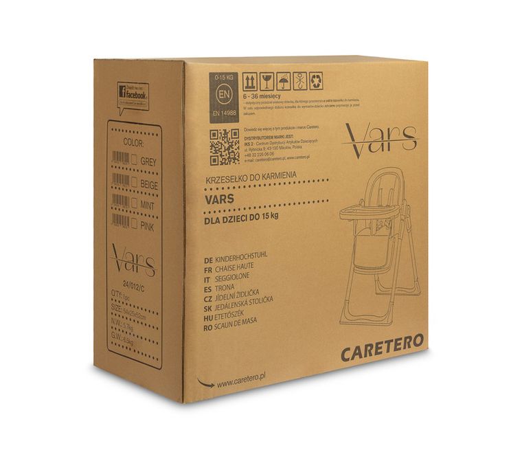 Caretero, Vars, scaun de masa, grey