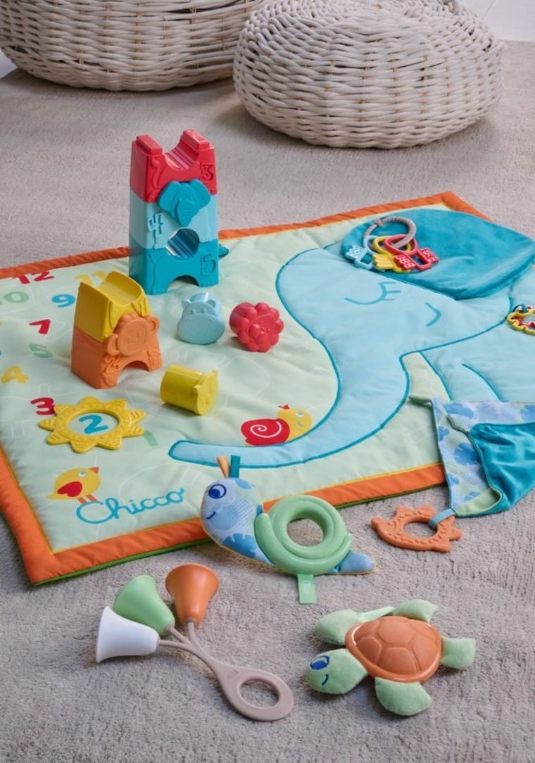 Chicco, covoras moale pentru bebelusi, Elefant, 72-90 cm