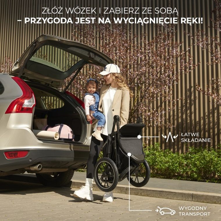 Kinderkraft, Helsi 2, carucior sport, Deep Black