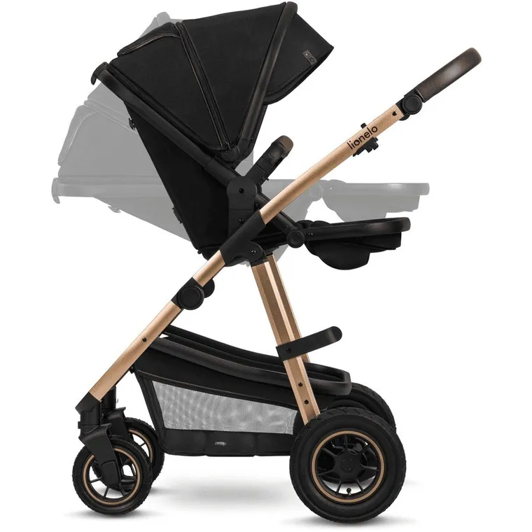 Lionelo, Amber, carucior multifunctional 3in1, Black Onyx