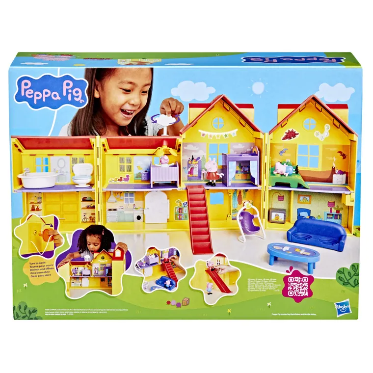 Peppa Pig, Big Peppa Family House, set de joaca cu figurine si accesorii