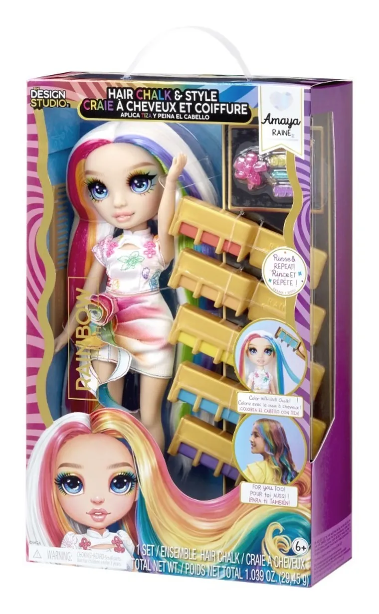 Rainbow High, Hair Chalk & Style, Amaya, papusa fashion