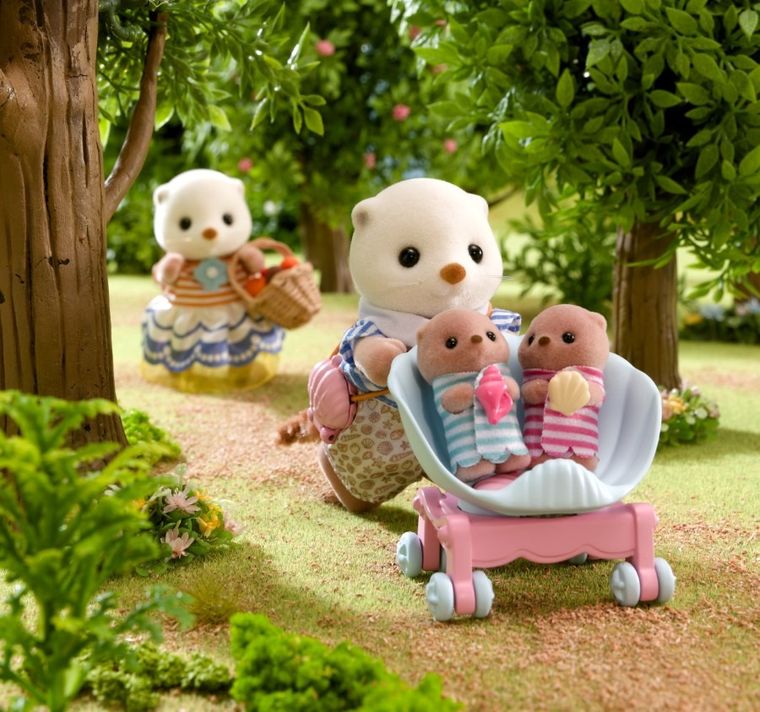 Sylvanian Families, Familia vidrelor de mare, set de figurine, 5803