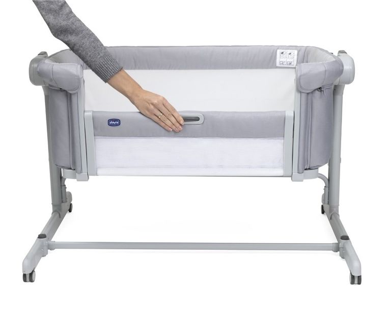 Chicco, Co-Sleeping Next2me, Magic Evo, patut atasabil, Grey Mist