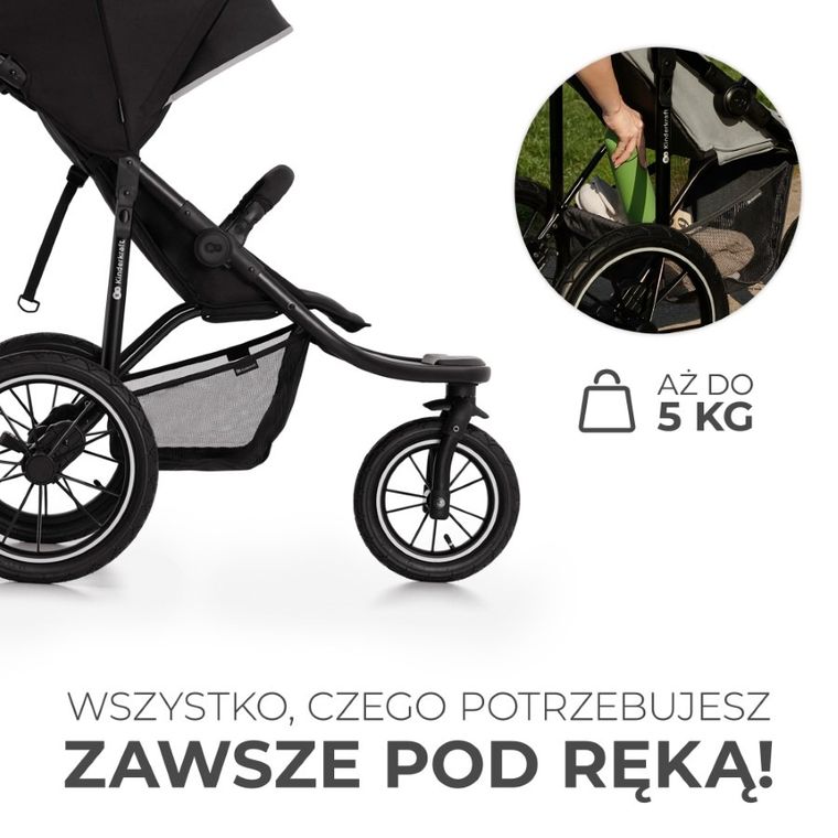Kinderkraft, Helsi 2, carucior sport, Deep Black