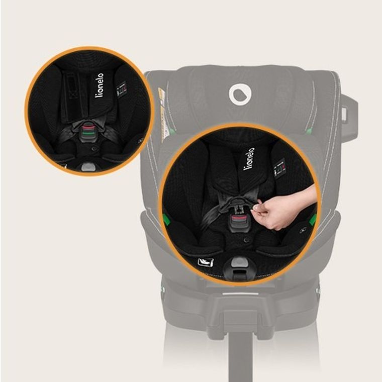 Lionelo, Harmony i-Size, scaun auto, Concrete Bamboo