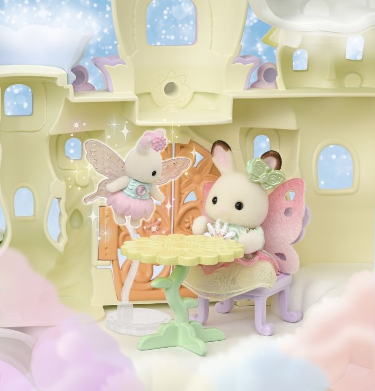Sylvanian Families, Skytop Fairy Castle, set de joaca cu figurine, 5815