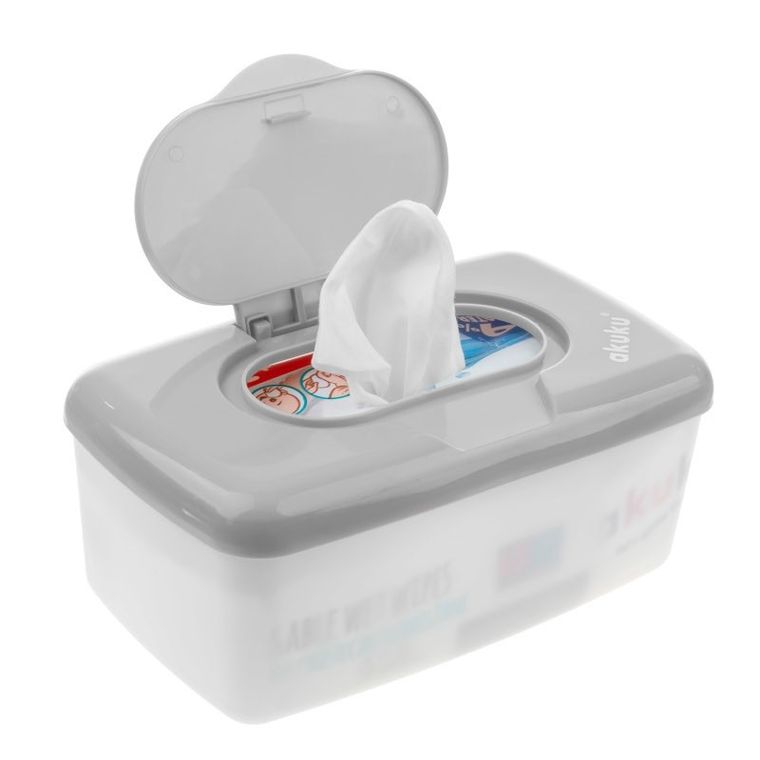 Akuku, cutie pentru servele umede, gri