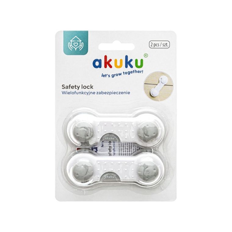 Akuku, dispozitive universale de securitate pentru dulapuri, 9 cm