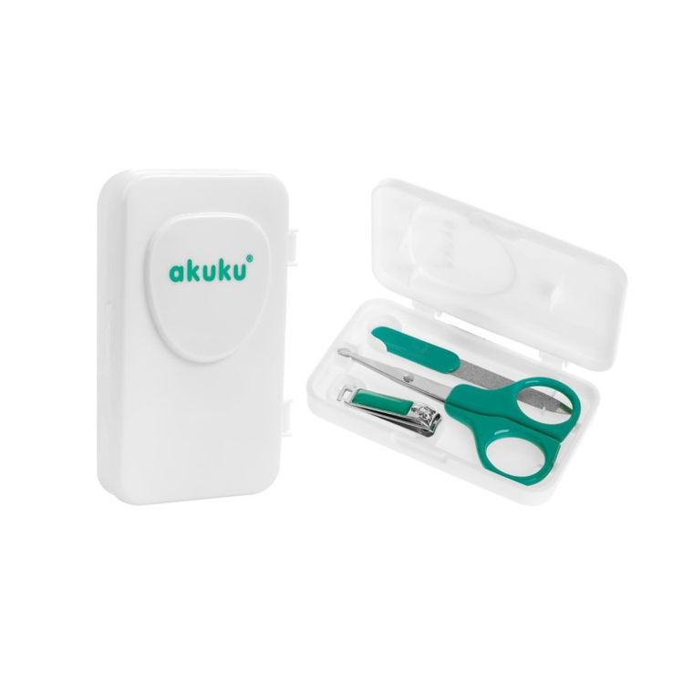 Akuku, set manichiura pentru bebelusi, menta