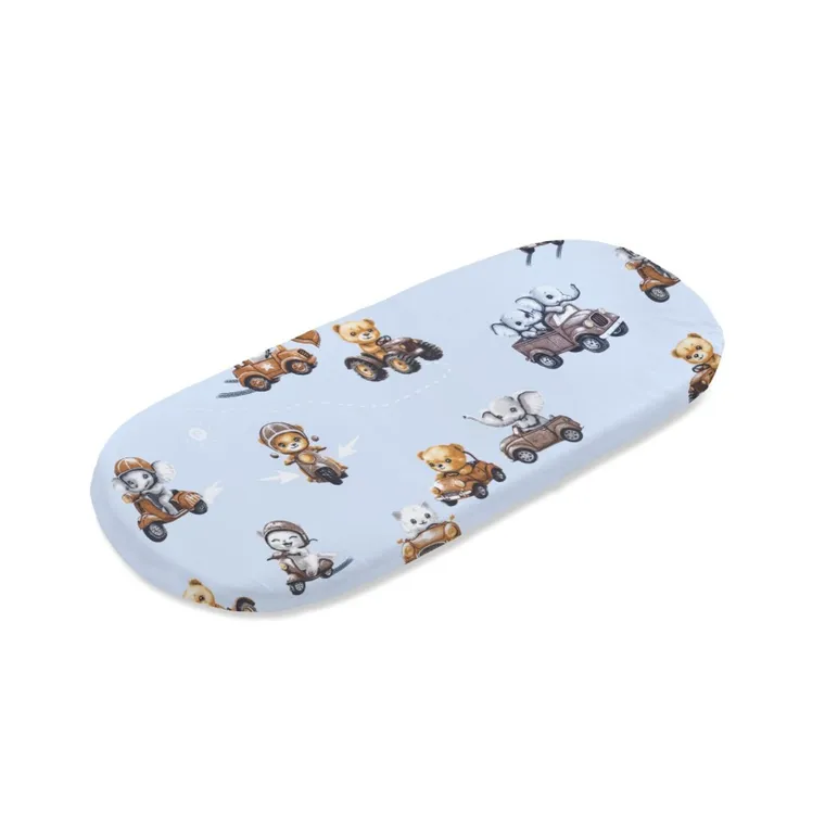 Albero Mio, Little Drivers World, cearceaf cu elastic pentru gondola, 35-80 cm