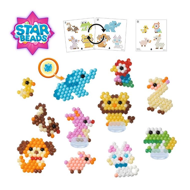 Aquabeads, Animalute vesele, set suplimentar, 31915