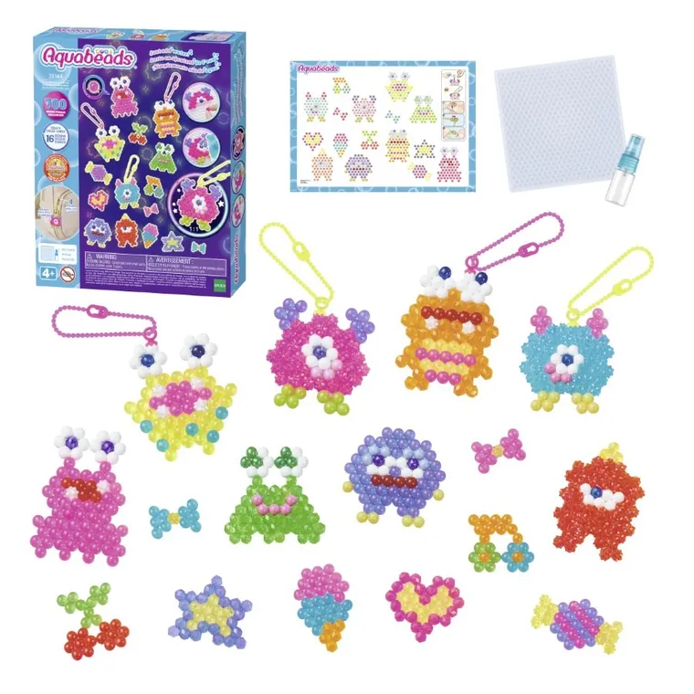 Aquabeads, Crazy Monsters, margele de apa, set creativ, 700 piese, 35144