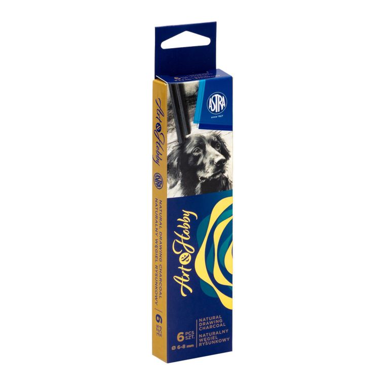 Astra, carbune de desen natural, 6 buc.