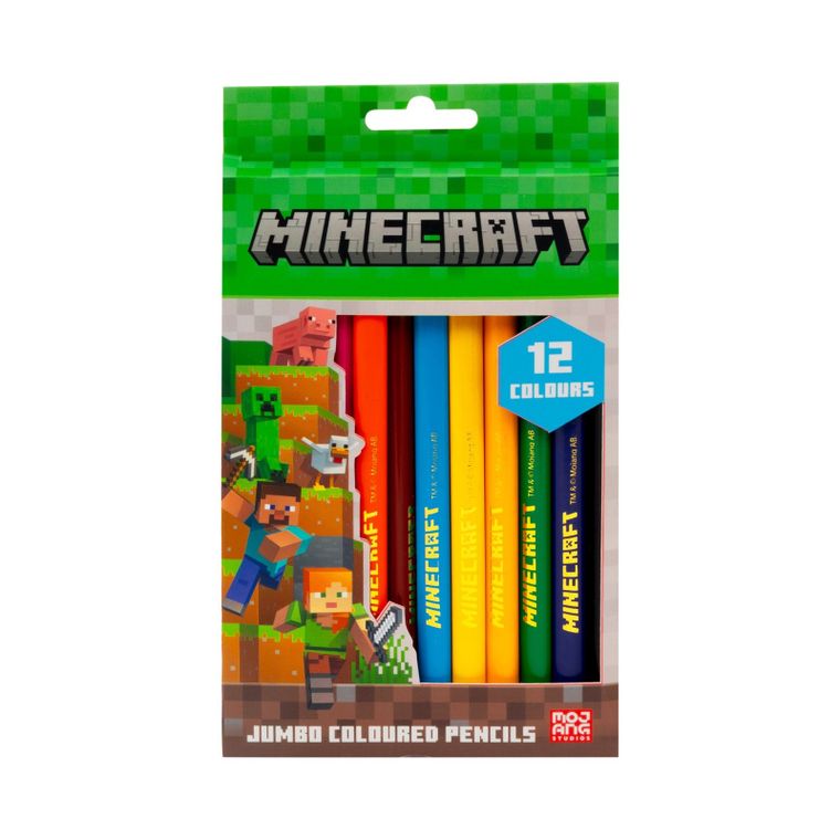 Astra, Minecraft, creioane colorate triunghiulare, 12 culori