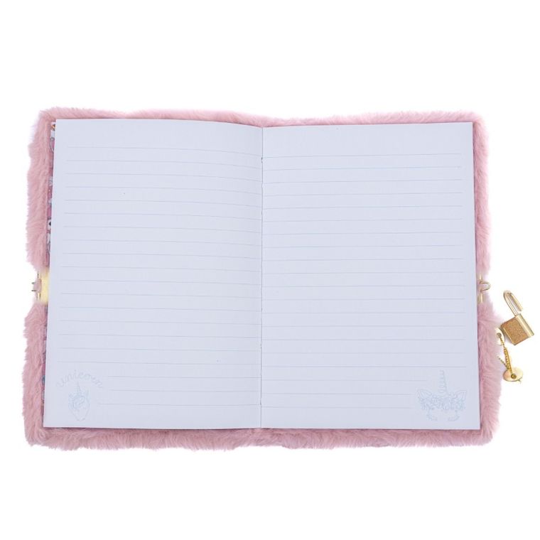 Astrabag, jurnal A5 cu lacatel, 80 foi, Fluffy Unicorn
