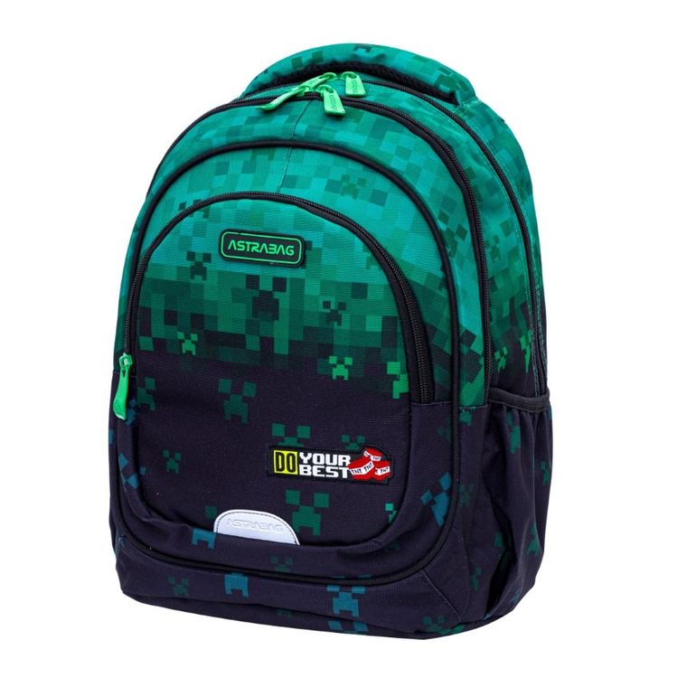 Astrabag, rucsac pentru scoala, cu 3 compartimente, Do Your Best