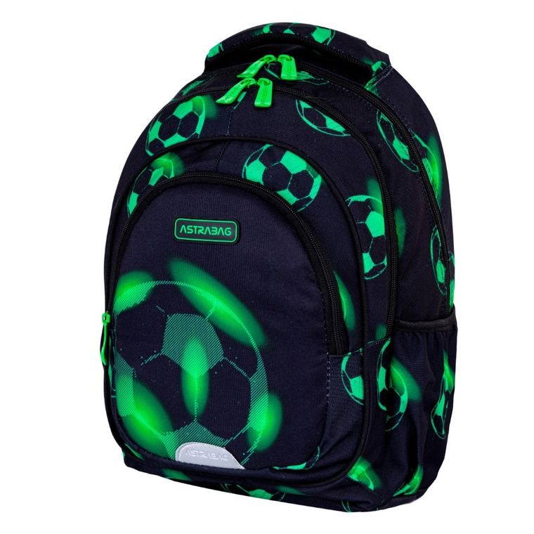 Astrabag, rucsac pentru scoala, cu 3 compartimente, Neo Football