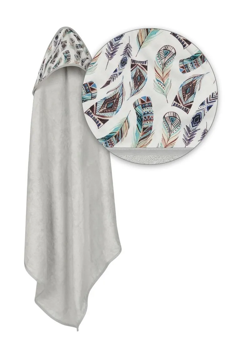 BabyMatex, Bamboo Design, prosop cu gluga din bambus, 100-100 cm