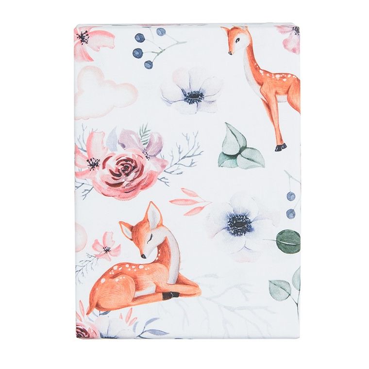 BabyMatex, Caprioare, cearceaf de bumbac, 75-35 cm