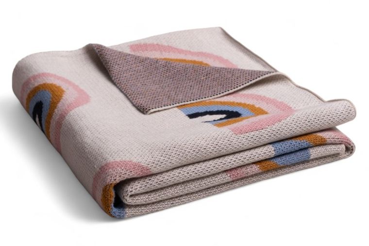 Babymatex, Curcubeu, patura din bumbac, 80-100 cm