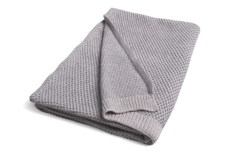 Babymatex, Mini Rattle, patura din bumbac, gri, 80-100 cm