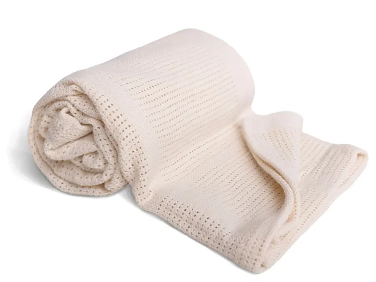 Babymatex, Sisi, patura din bumbac, 75-100 cm, ecru
