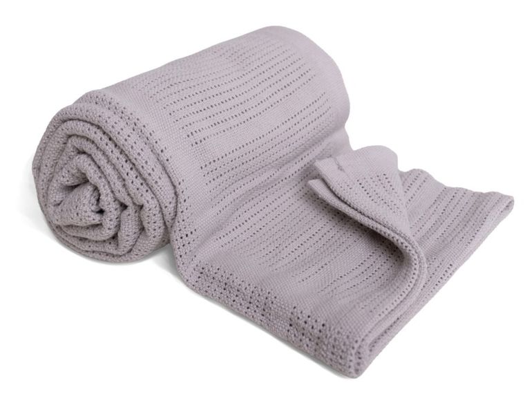 Babymatex, Sisi, patura din bumbac, 75-100 cm, gri