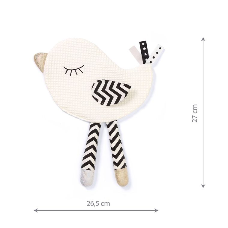 BabyOno, Blink&Shine, jucarie fosnitoare, Little Birdie, 26,5-27 cm