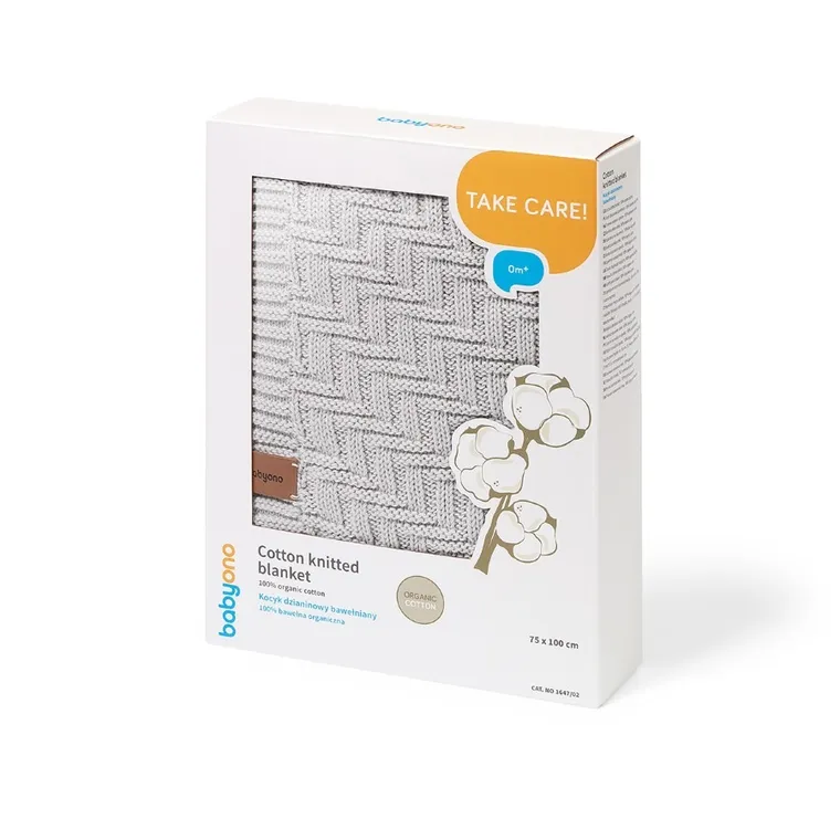 BabyOno, Paturica din bumbac organic, gri