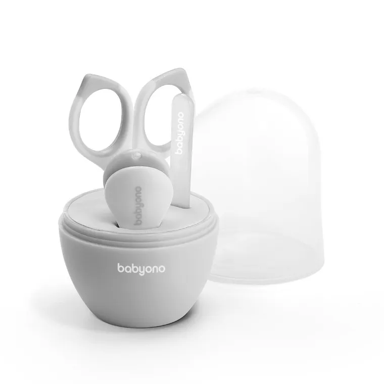 BabyOno, set manichiura pentru copii si bebelusi, gri