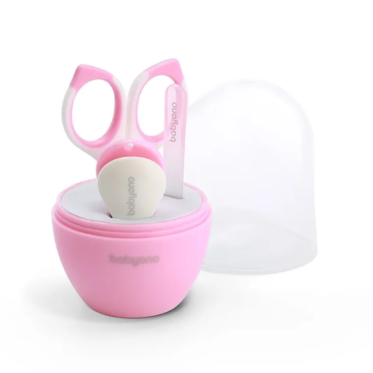 BabyOno, set manichiura pentru copii si bebelusi, roz