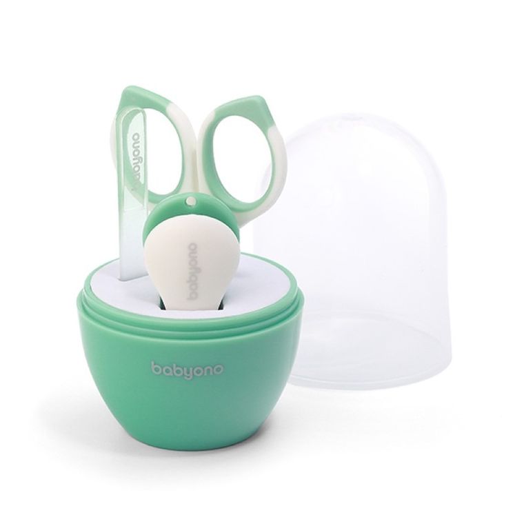 BabyOno, set manichiura pentru copii si bebelusi, verde-menta