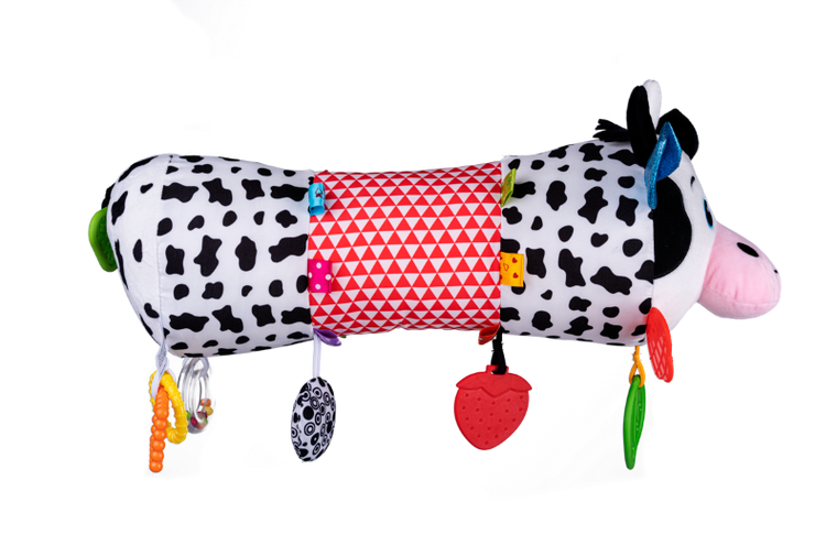 Balibazoo, Vacuta in forma cilindrica, agatatoare, jucarie pentru bebelusi