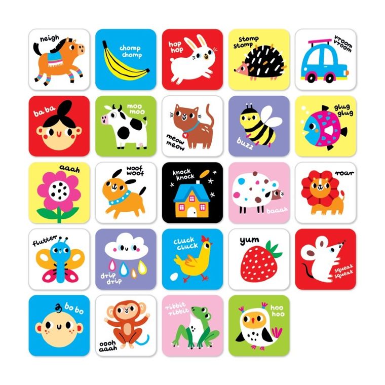 Banana Panda, High Contrast, carti din carton pentru bebelusi, 6-9 luni, set de 12 carti cu contrast ridicat si ghid pentru parinti