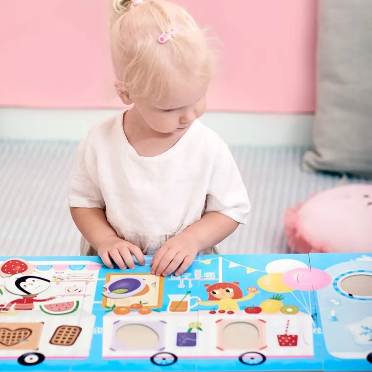 Banana Panda, Make a Match Puzzle, Camion cu alimente, 23 piese