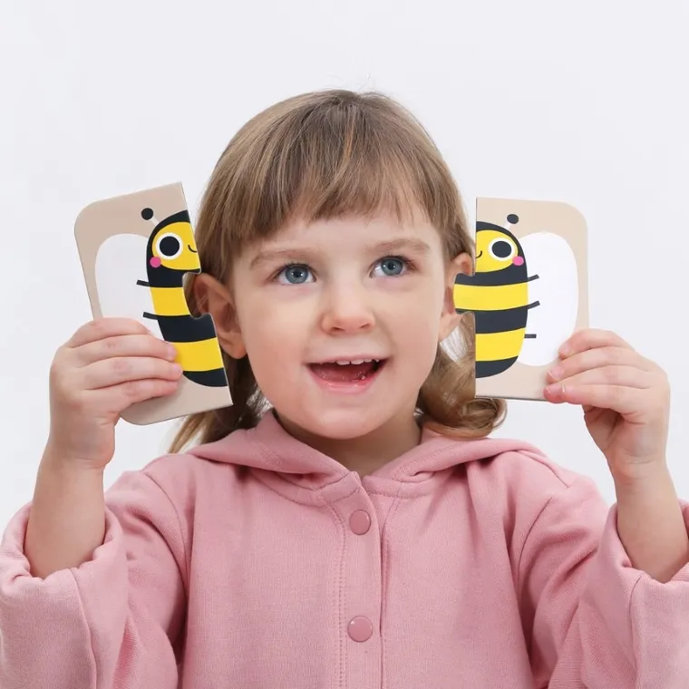 Banana Panda, On-the-Go, Jumatate de Animalute, puzzle, 16 piese