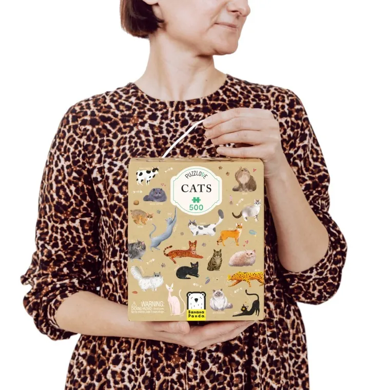 Banana Panda, Puzzlove, Pisici, puzzle, 500 piese