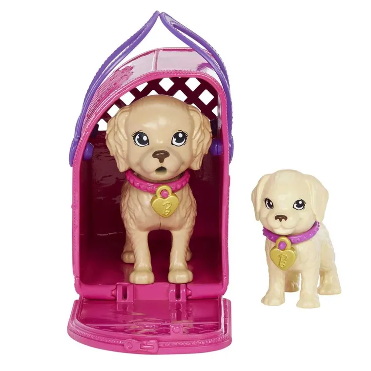 Barbie, Adoptia puilor, set cu papusa si accesorii
