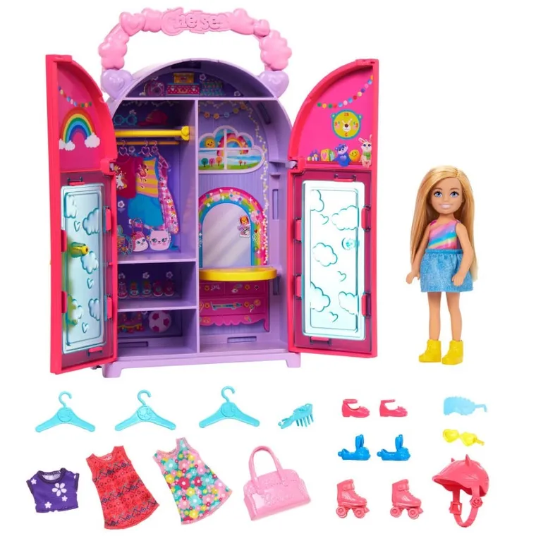 Barbie, Chelsea's Closet, set de joaca cu papusa si accesorii