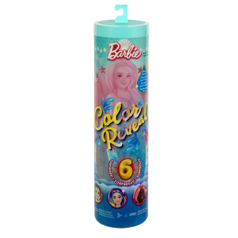 Barbie, Color Reveal, Sirene, papusa surprisa, 1 buc.