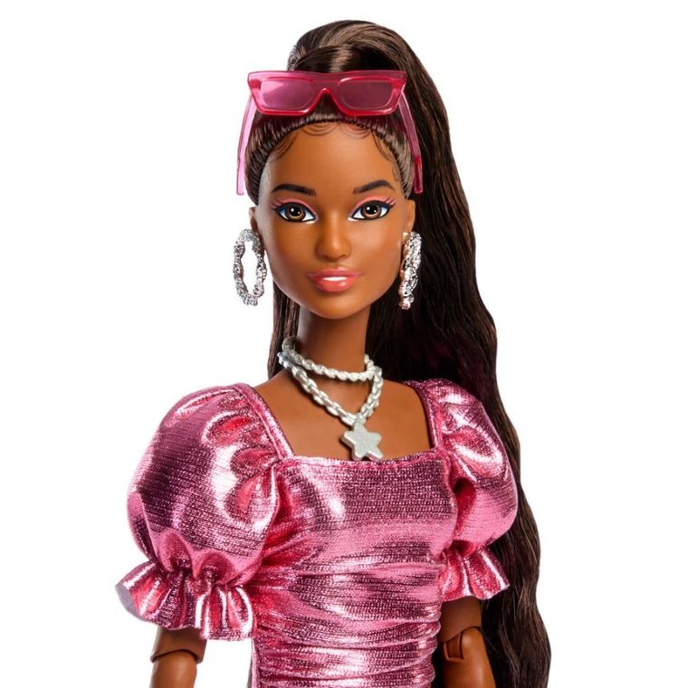 Barbie, Deluxe Style, papusa, rochie roz