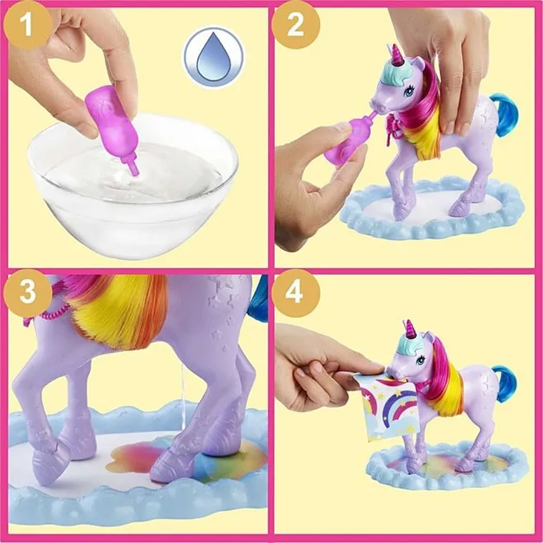 Barbie, Dreamtopia, Printesa si unicorn, set de joaca cu papusa si accesorii