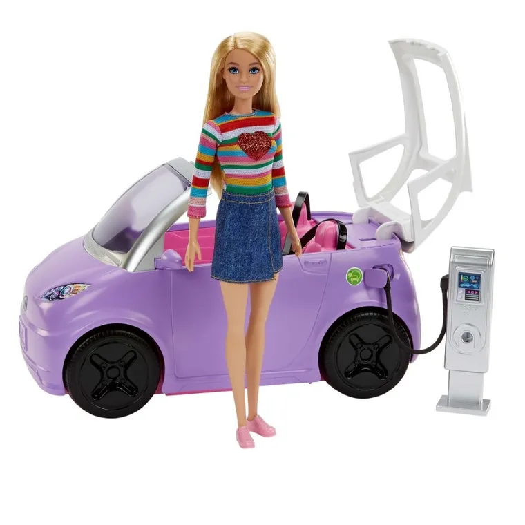 Barbie, Masina "electrica", set de joaca fara papusa