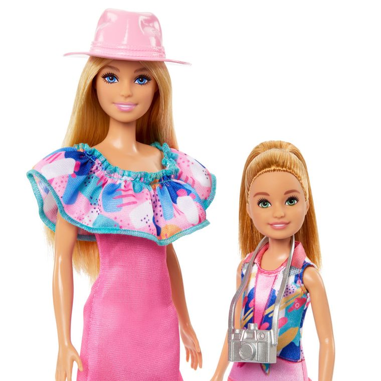 Barbie, Stacie si Barbie, set de 2 papusi cu accesorii