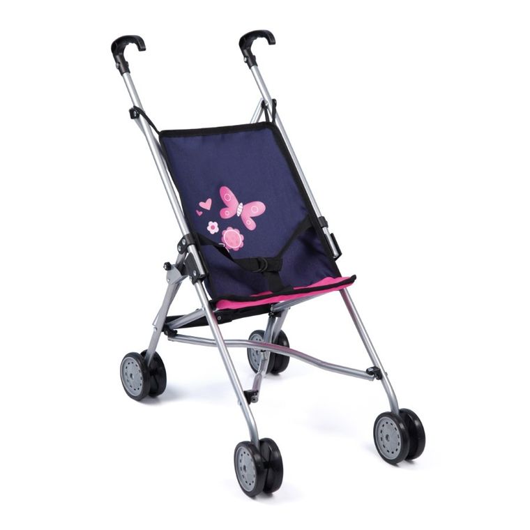 Bayer Design, Buggy, carucior sport pentru papusi, roz-albastru